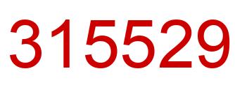Number 315529 red image