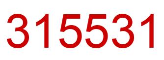 Number 315531 red image