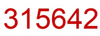 Número 315642 imagen rojo