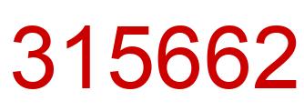 Número 315662 imagen rojo