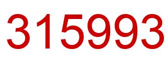 Número 315993 imagen rojo