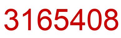 Number 3165408 red image