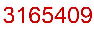 Number 3165409 red image