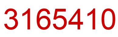 Number 3165410 red image