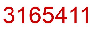 Number 3165411 red image
