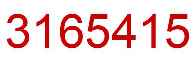 Number 3165415 red image