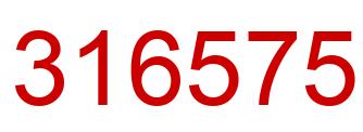 Número 316575 imagen rojo