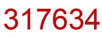 Número 317634 imagen rojo