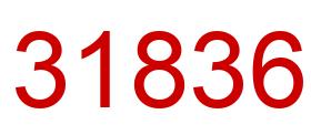 Number 31836 red image