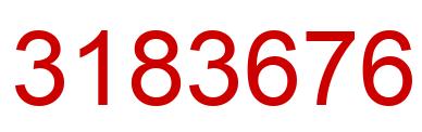 Number 3183676 red image