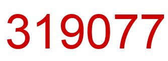 Number 319077 red image