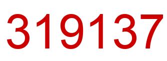 Número 319137 imagen rojo