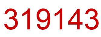 Number 319143 red image