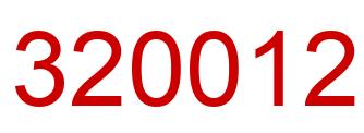 Number 320012 red image