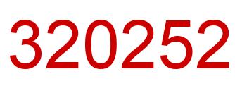 Número 320252 imagen rojo