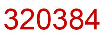 Número 320384 imagen rojo