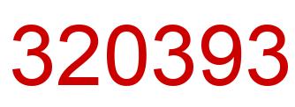 Número 320393 imagen rojo