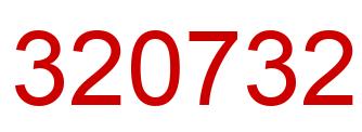 Número 320732 imagen rojo