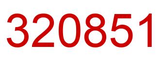 Number 320851 red image