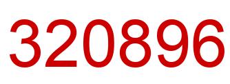Number 320896 red image