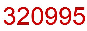 Number 320995 red image