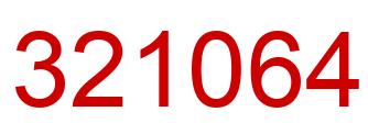 Number 321064 red image