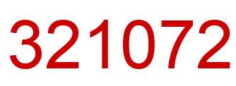Number 321072 red image