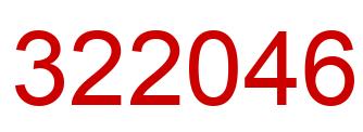 Number 322046 red image