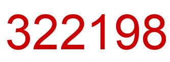 Number 322198 red image