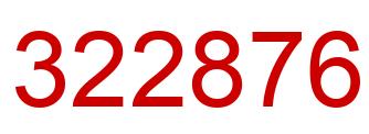 Number 322876 red image