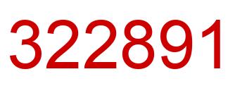 Number 322891 red image