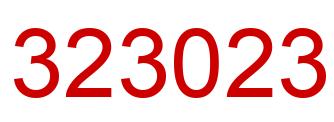 Number 323023 red image