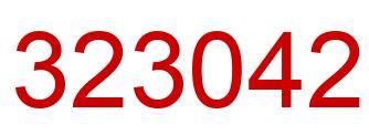 Number 323042 red image