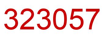 Número 323057 imagen rojo