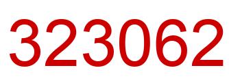 Number 323062 red image