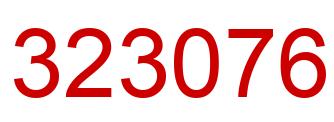 Número 323076 imagen rojo