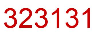 Number 323131 red image
