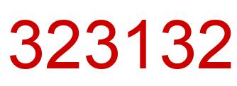 Number 323132 red image