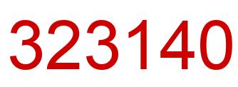 Number 323140 red image