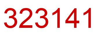 Number 323141 red image