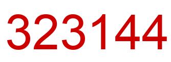 Número 323144 imagen rojo
