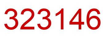 Número 323146 imagen rojo