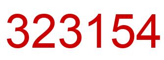 Número 323154 imagen rojo