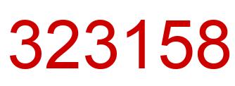 Number 323158 red image