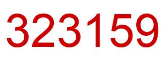 Number 323159 red image