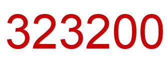 Number 323200 red image