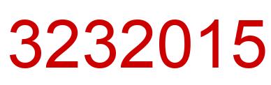 Number 3232015 red image