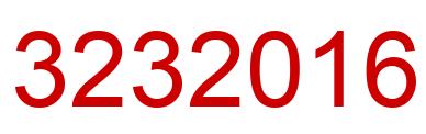 Number 3232016 red image