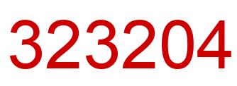 Number 323204 red image