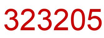 Number 323205 red image